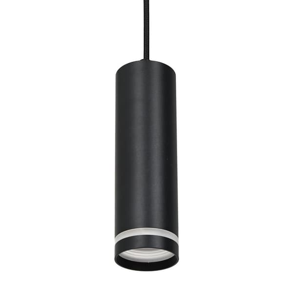 PIPE RING TRACK HÄNGE LJUS SVART 1XGU10