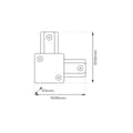 Miniatyrbild 2 av 3: L TRACK CONNECTOR VIT 1-KRETS