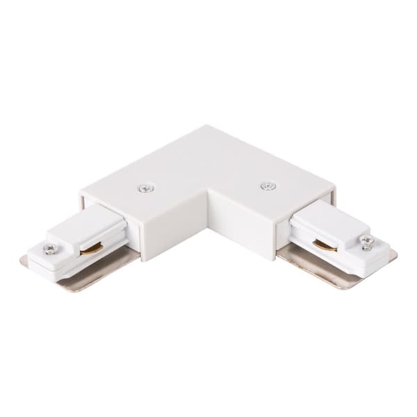 L TRACK CONNECTOR VIT 1-KRETS + CENTRAL STRÖMFÖRSÖRJNING