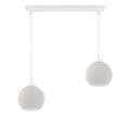 Miniatyrbild 2 av 6: RIFFEL HÄNGLAMPA VIT 2-FLAT VIT LAMPSKÄRMBUL E27
