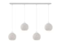Miniatyrbild 7 av 7: RIFFEL HÄNGLAMPA VIT 4-FLAT VIT LAMPSKÄRMBUL E27