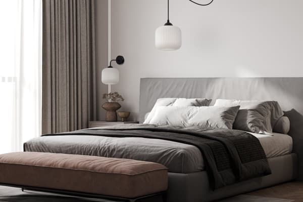 RIFFEL SVART VÄGGLAMPA 1-PLA VIT CYLINDER LAMPA E27