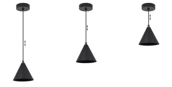 SOHO HÆNGELAMPE SORT 1-PL 14CM E14