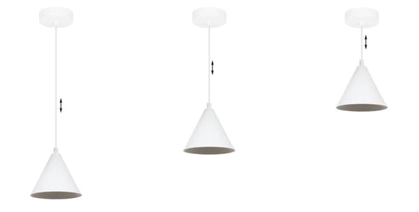 SOHO HÆNGELAMPE HVID 1-PL 14CM E14