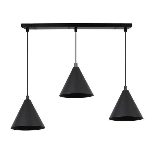 SOHO RIIPPUVALAISIN MUSTA 3-PL 14cm E14