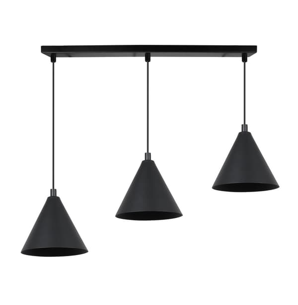 SOHO RIIPPUVALAISIN MUSTA 3-PL 14cm E14