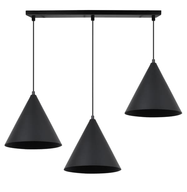 SOHO HÆNGELAMPE SORT 3-PLADE 25CM E27