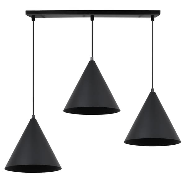 SOHO HÆNGELAMPE SORT 3-PLADE 25CM E27