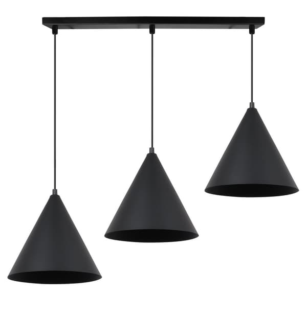 SOHO HÆNGELAMPE SORT 3-PLADE 25CM E27