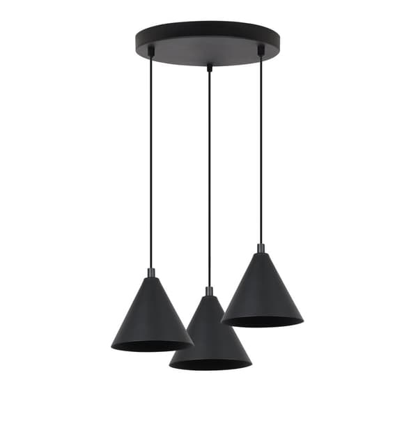 SOHO RIIPPUVALAISIN MUSTA 3-PL 14cm E14
