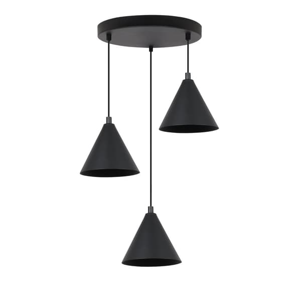 SOHO RIIPPUVALAISIN MUSTA 3-PL 14cm E14
