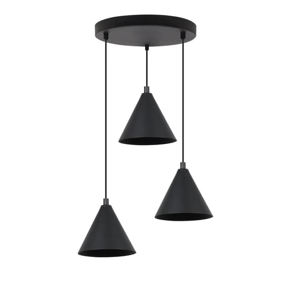 SOHO RIIPPUVALAISIN MUSTA 3-PL 14cm E14