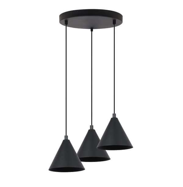 SOHO RIIPPUVALAISIN MUSTA 3-PL 14cm E14