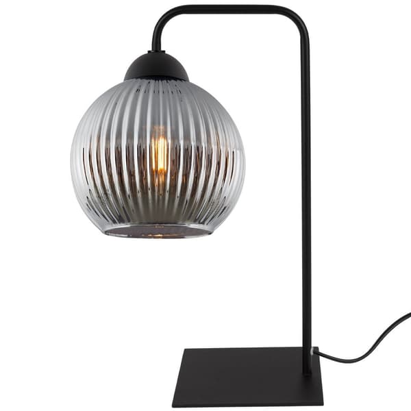 RIFFEL BORDSLAMPA SVART 1-PLATS GRAFITBULLE E27