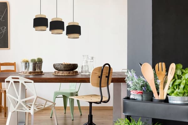 HÆNGELAMPE LOFT LYSKELYSE LAMPESKÆRM BOHO JUTA