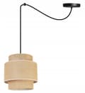 Miniatyrbild 4 av 9: HÄNGLAMPA TAK LJUSKANT LAMPSKÄRM BOHO JUTA