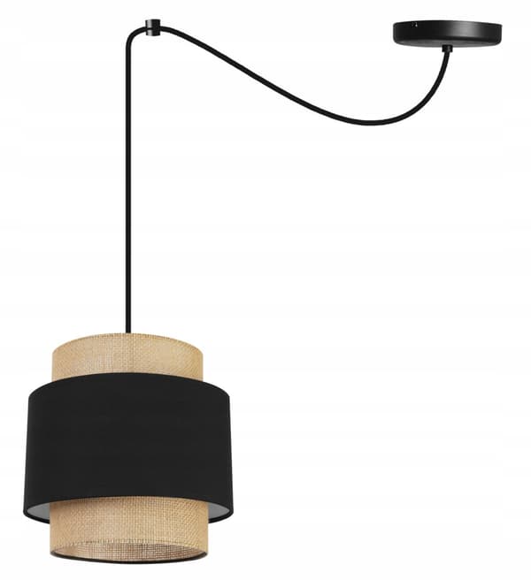 HÄNGLAMPA TAK LJUSKANT LAMPSKÄRM BOHO JUTA