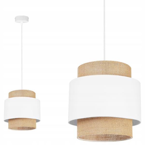 LOFTSLAMPE HÆNGELYSELYSE LAMPESKÆRM BOHO JUTA