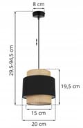 Miniatyrbillede 7 af 9: HÆNGELAMPE LOFT LYSKELYSE LAMPESKÆRM BOHO JUTA