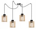 Miniatyrbillede 1 af 8: MODERNE TRÆ LED LOFT HÆNGELAMPE