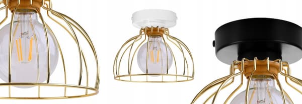 ELEGANT TAKLAMPA GULDTRÅDLAMPA LED