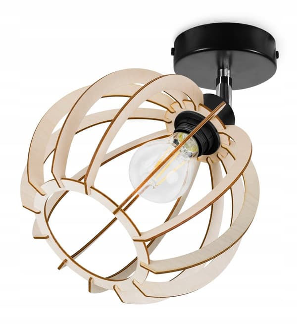 MODERN TAKLAMPA TRÄKUL LED
