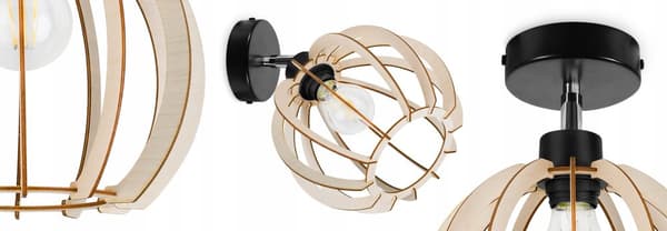 MODERN TAKLAMPA TRÄKUL LED