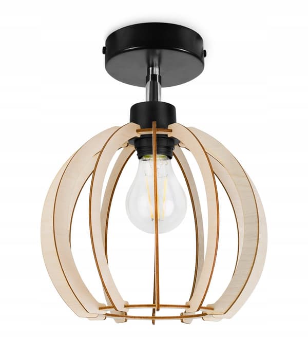 MODERN TAKLAMPA TRÄKUL LED