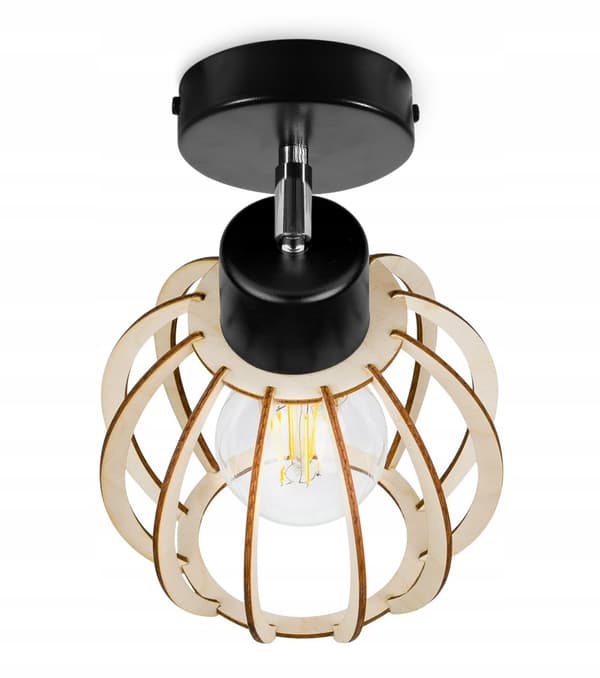 MODERN TAKLAMPA TRÄKUL LED