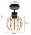 Miniatyrbild 6 av 8: MODERN TAKLAMPA TRÄKUL LED
