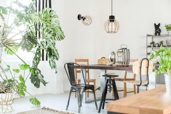 MODERN TAKLAMPA TRÄKUL LED