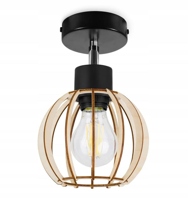 MODERN TAKLAMPA TRÄKUL LED