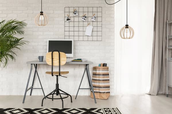 MODERNE TRÆ LED LOFT HÆNGELAMPE