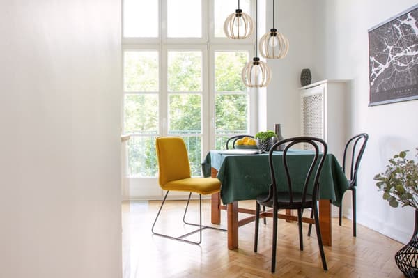 MODERN LED-TAK HÄNGLAMPA AV TRÄ