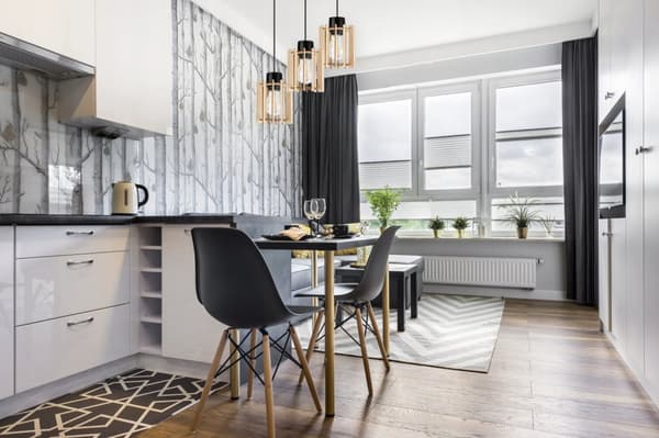 MODERNE TRÆ LED LOFT HÆNGELAMPE