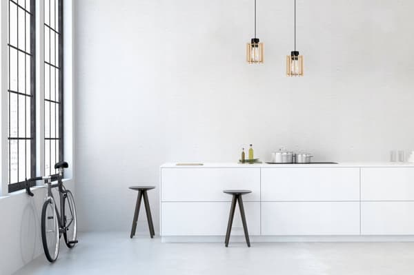 MODERN LED-TAK HÄNGLAMPA AV TRÄ
