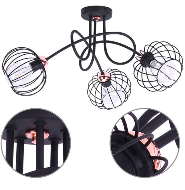 Alkuperäinen RETRO LAMP riippuva LOFT kuparilanka