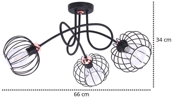 Alkuperäinen RETRO LAMP riippuva LOFT kuparilanka
