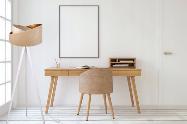 GOLVLAMPA STÅENDE STATIV TRÄ LAMPSKÄLLMÖNSTER