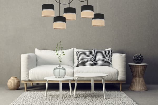 TAK HÄNGLAMPA SPIDER LAMPSKÄRM 20 CM SVART