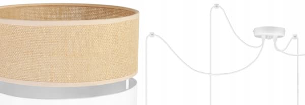 LOFT HÆNGELAMPE SPIDER LAMPESKÆRM 20 CM HVID