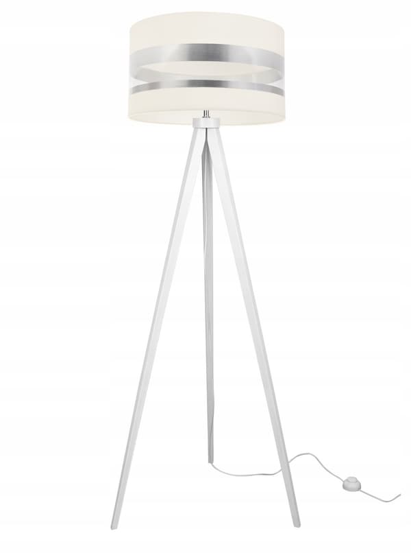 STATIV GOLVLAMPA LOFT KROM LAMPSKÄRM VAL LED