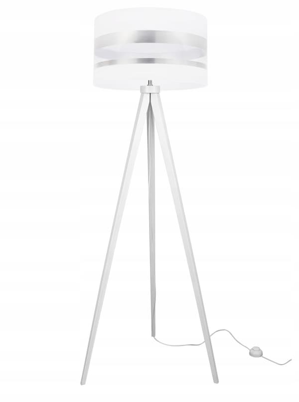 STATIV GOLVLAMPA LOFT KROM LAMPSKÄRM VAL LED