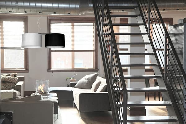 Modernt hängande lampskärmstyg 2x60W LED