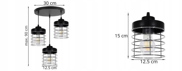 HÆNGENDE LOFTSLAMPE CHARMANT KROMLEDNING LED
