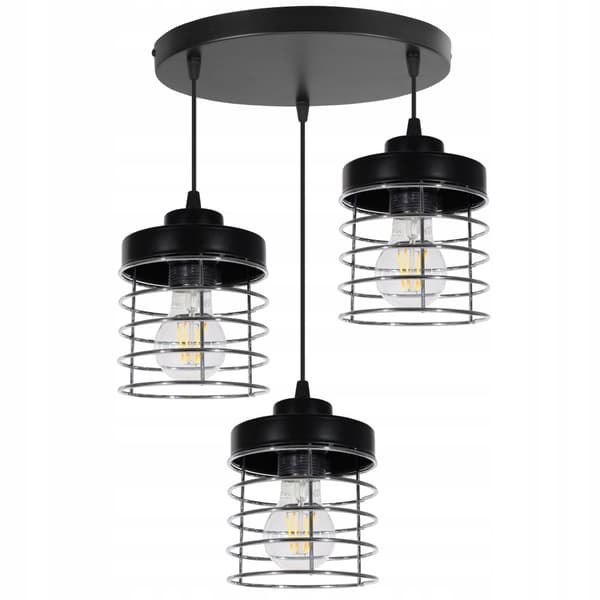 HÆNGENDE LOFTSLAMPE CHARMANT KROMLEDNING LED
