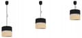 Miniatyrbild 6 av 8: HÄNGLAMPA TAK LJUSKLUSTA LAMPSKÄRM 20CM SVART