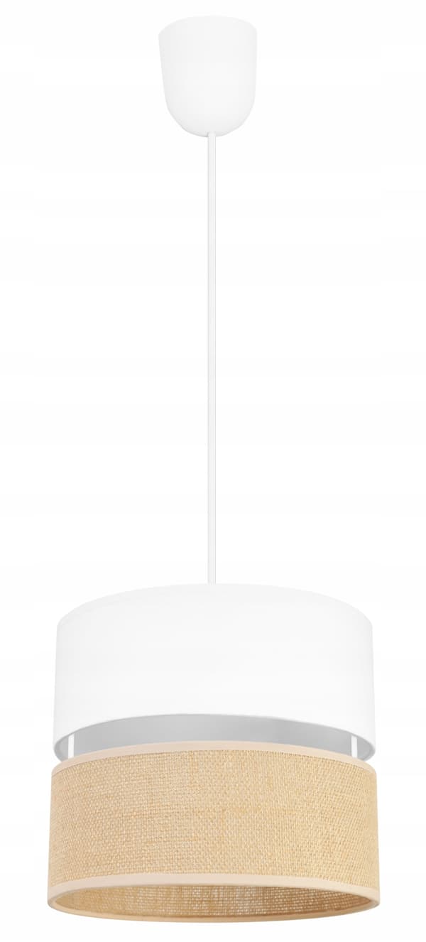 HÆNGELAMPE LOFT LYSKELYSE LAMPESKÆRM 20 CM HVID