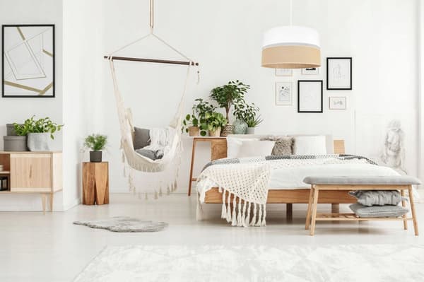 HÆNGELAMPE LOFT LYSKELYSE LAMPESKÆRM 40 CM HVID