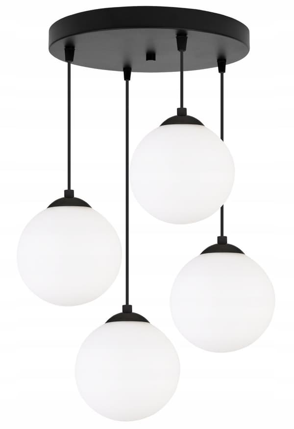 HÆNGE LOFTSLAMPE KUGL SORT LED 15cm